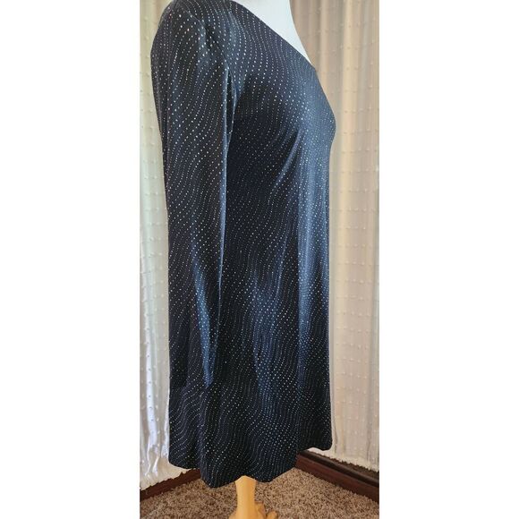 NWT Scarlet little black dress w silver sparkly threads - Picture 3 of 10